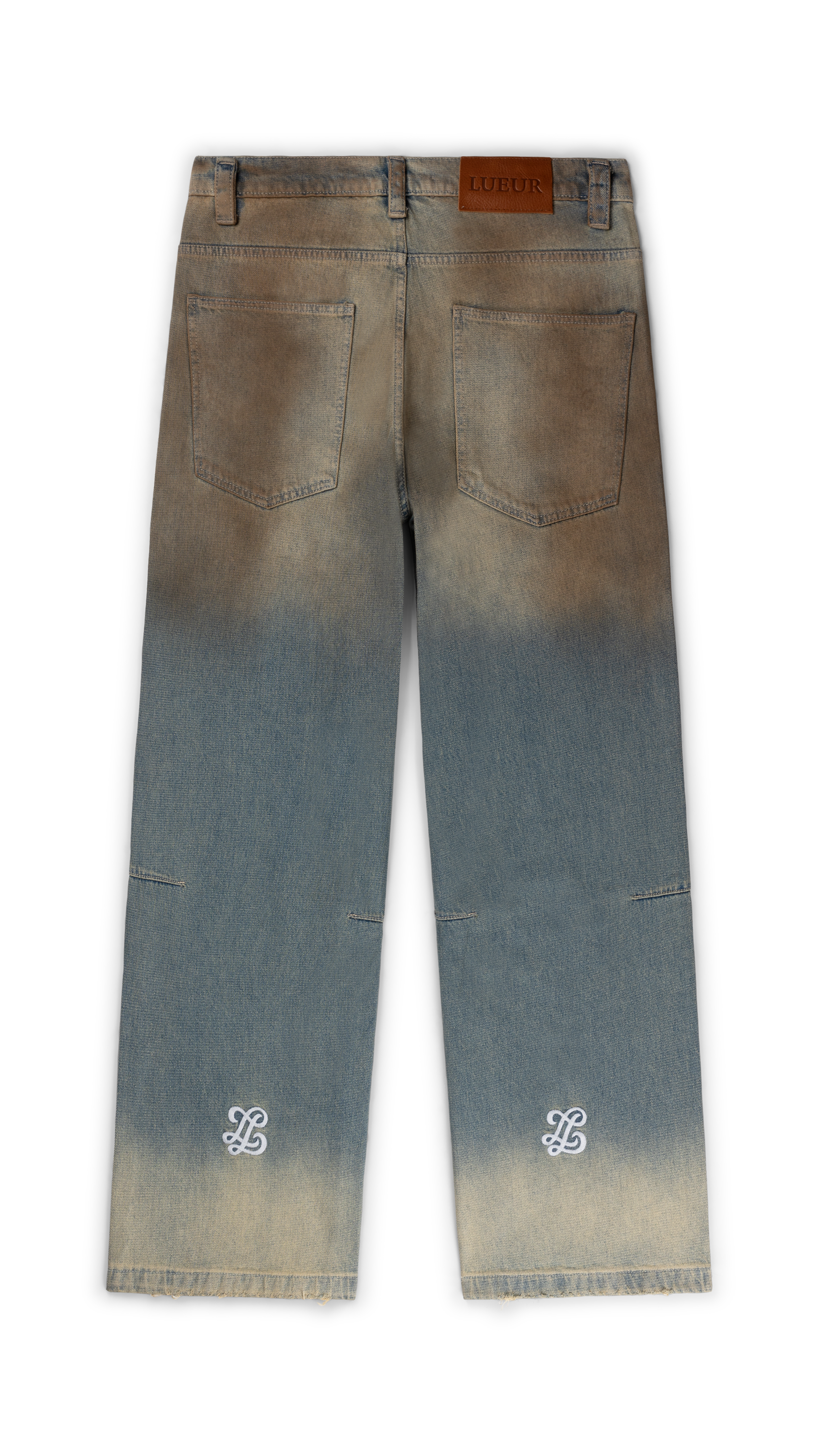 Mud wash jeans